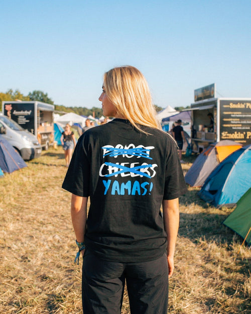 "Prost Cheers YAMAS!" Oversized Shirt - Schwarz