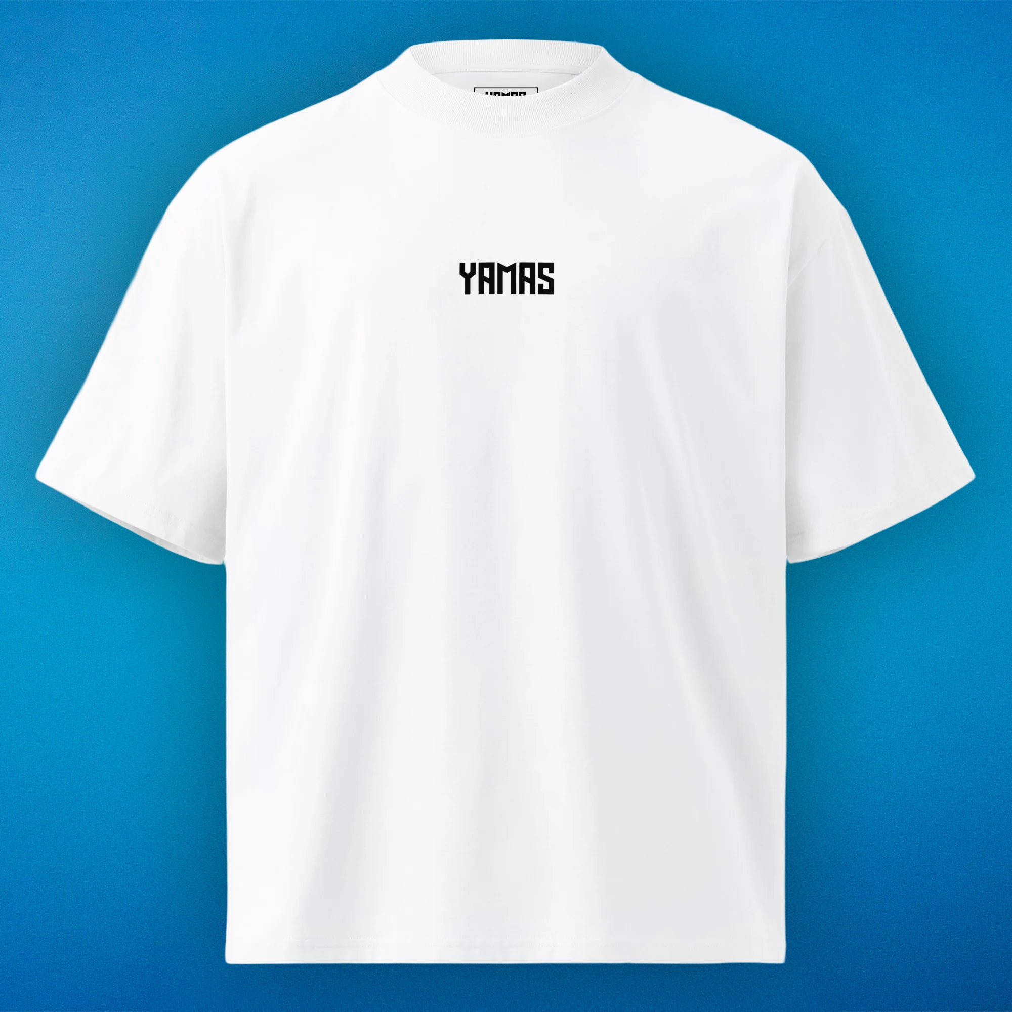 "Prost Cheers YAMAS!" Oversized Shirt - Weiß